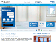 Tablet Screenshot of hotelrhgijon.com